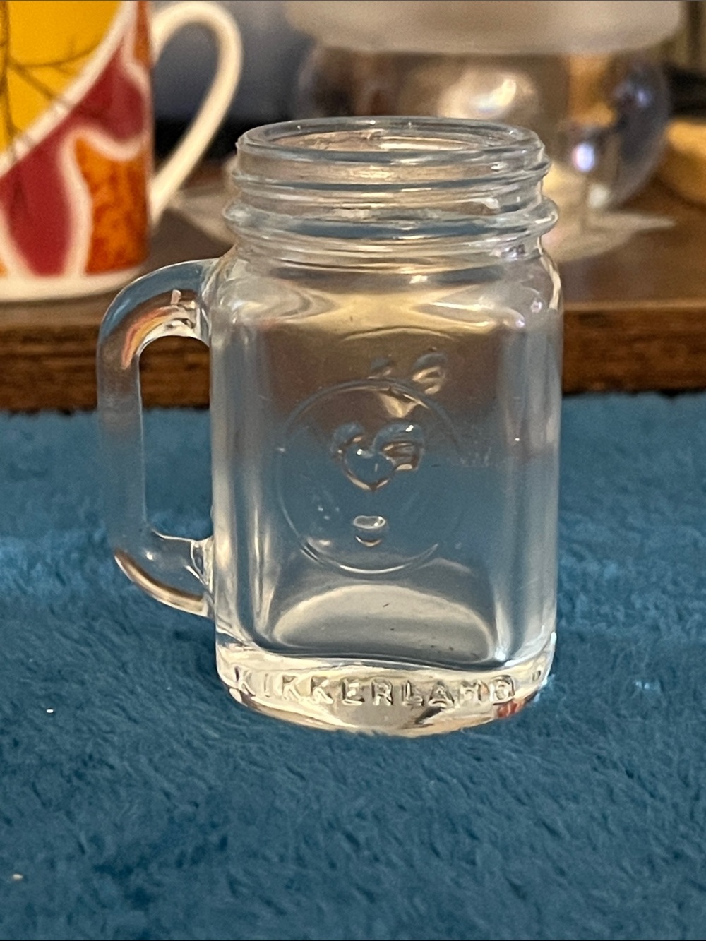 Kikkerland Clear Mini Mason Mug - Transparent Glassy 1oz 020